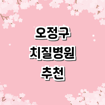 부천 오정구 치질