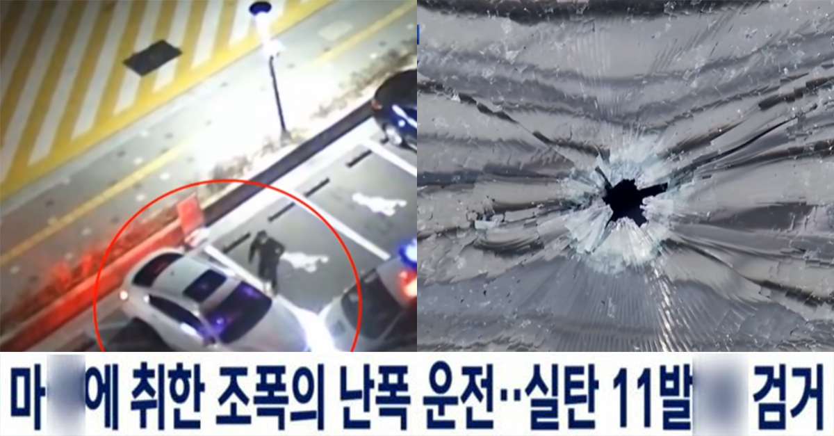  최근 울산서 벌어진 조폭 잡기 위해 실탄 쏜 경찰