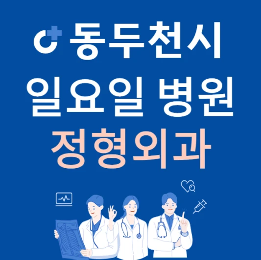 경기도-동두천시-일요일-정형외과-진료하는곳-주말에-문여는-동두천-24시간-정형외과-병원-찾기