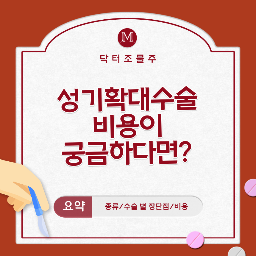  성기확대수술 비용이 궁금하다면?