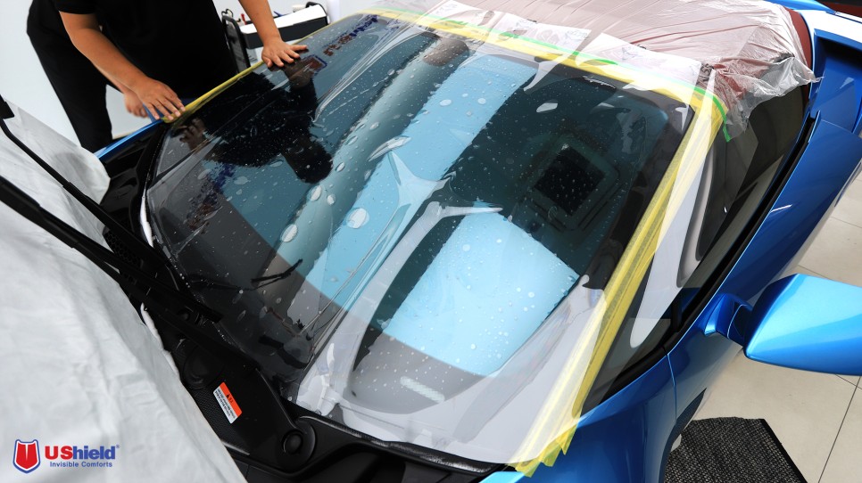 람보르기니 Urakan Evo RWD 스파이더 - Ushield Abys Tinting, PPF 작업 검토 31