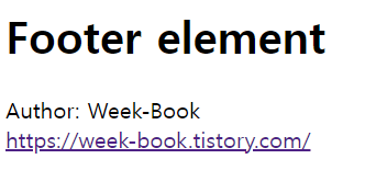 footer tag example
