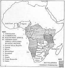 제1차 세계대전 전 독일제국의 미틀아프리카 계획도