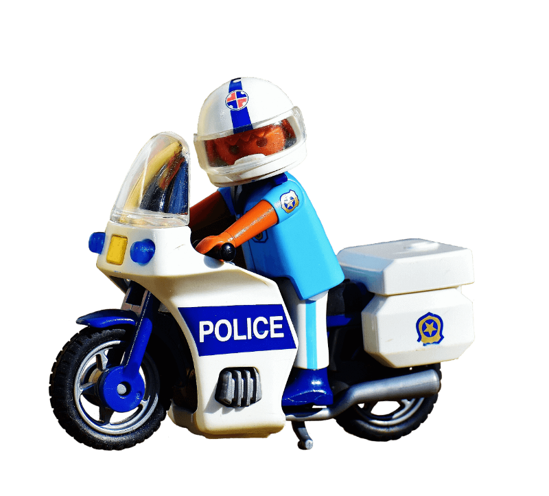 경찰-오토바이를-탄-경찰