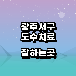 광주 서구 도수치료