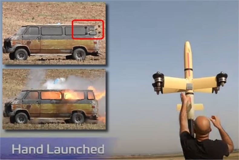 보병 발사 최초 자폭배회드론 &#39;포인트 블랭크&#39; VIDEO:Israel Unveils New Loitering UAV Point Blank