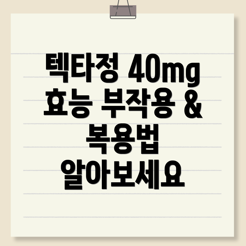 텍타정 40mg