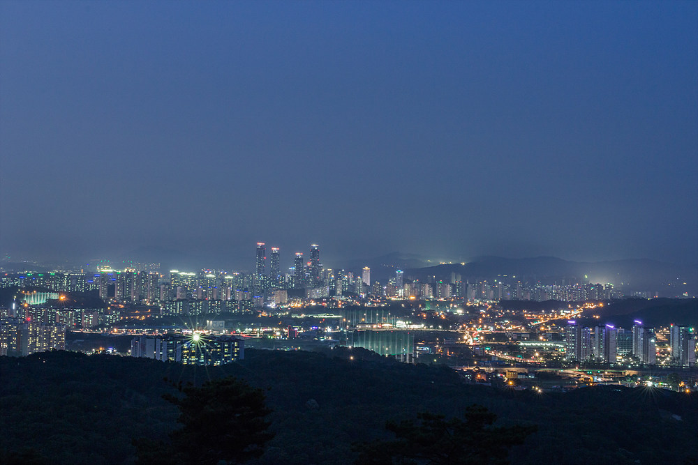  오산 독산성에서 본 야경