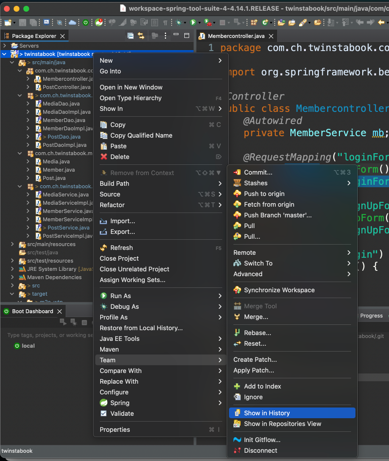 깃허브-히스토리