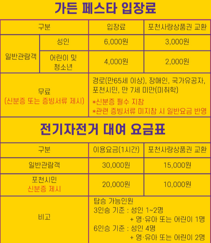 2024 포천 한탄강 가든 페스타: 출렁다리, 프로그램, 일정, 특별혜택, 볼거리