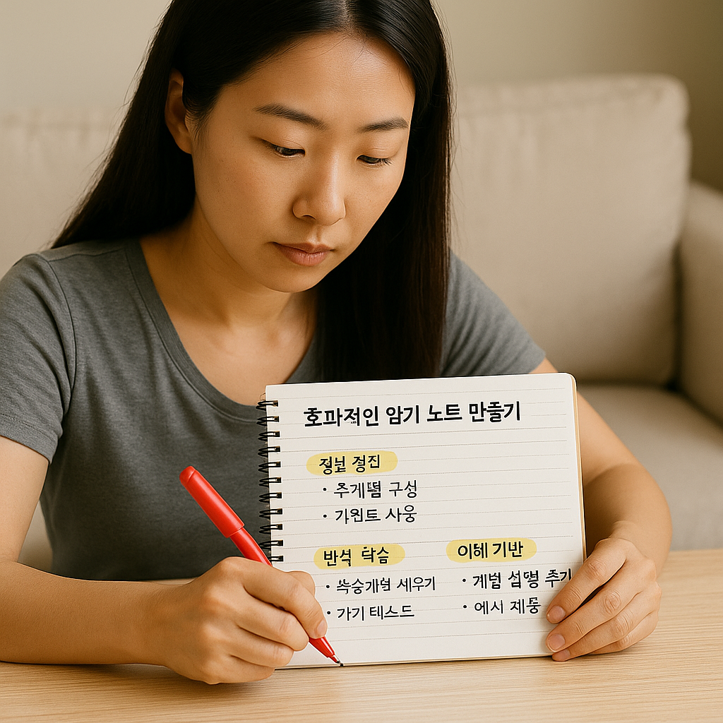 암기 노트를 만들 때 효과적인 방법 📖 - 기억력 상승 노트 정리법