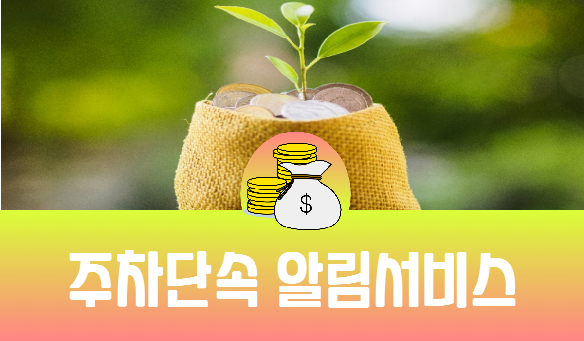 주차단속 알림서비스