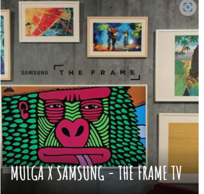  삼성 더 프레임 X 멀가(MULGA) 강렬한 색체가 나의 TV로.