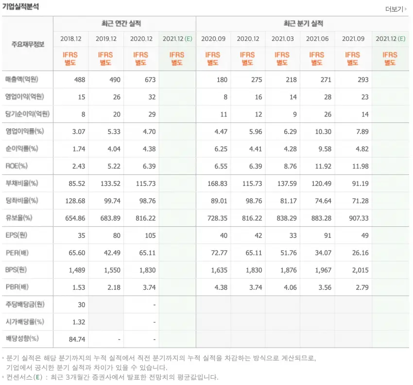 빅텍 기업실적