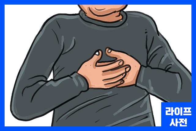 심장에 염증이 생기는 것을 심근염입니다. 가슴이 콕콕찌르는증상이 나타날 수 있습니다.