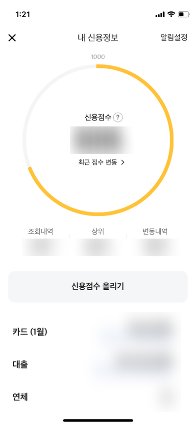 카카오뱅크-내-신용정보