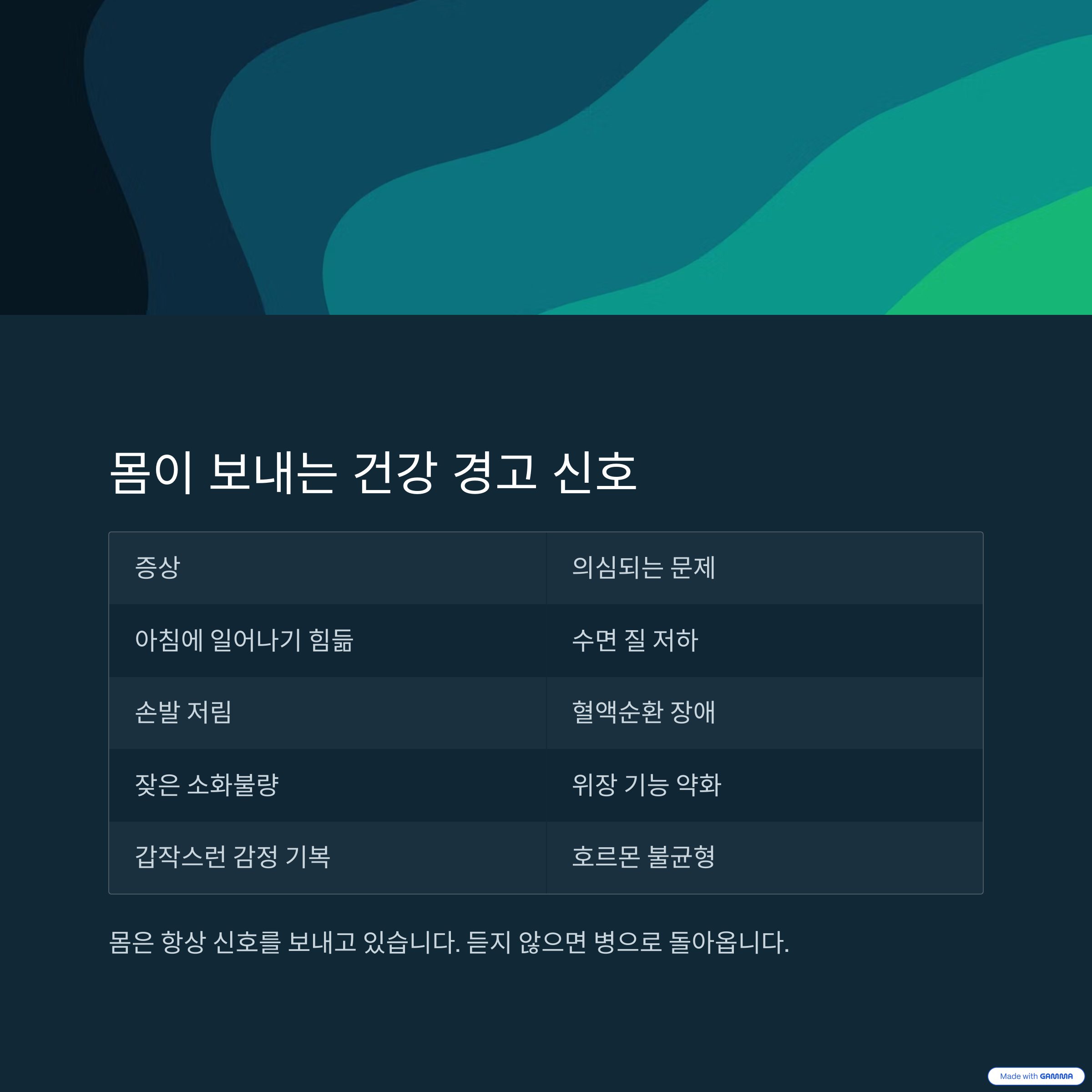 건강을 지키는 진짜 비결, 매일 실천하는 ‘작은 루틴’