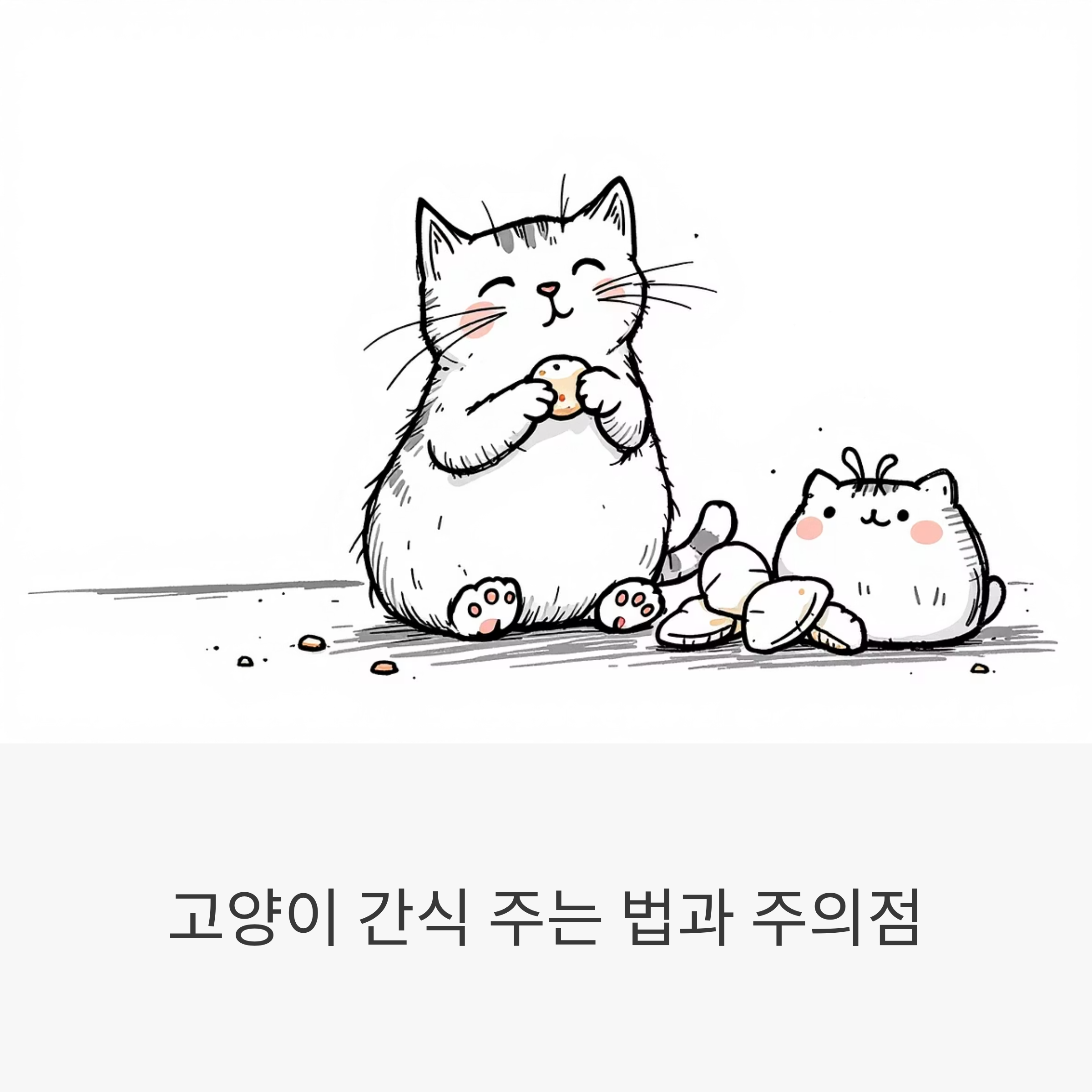 고양이 간식 주는 법과 주의점