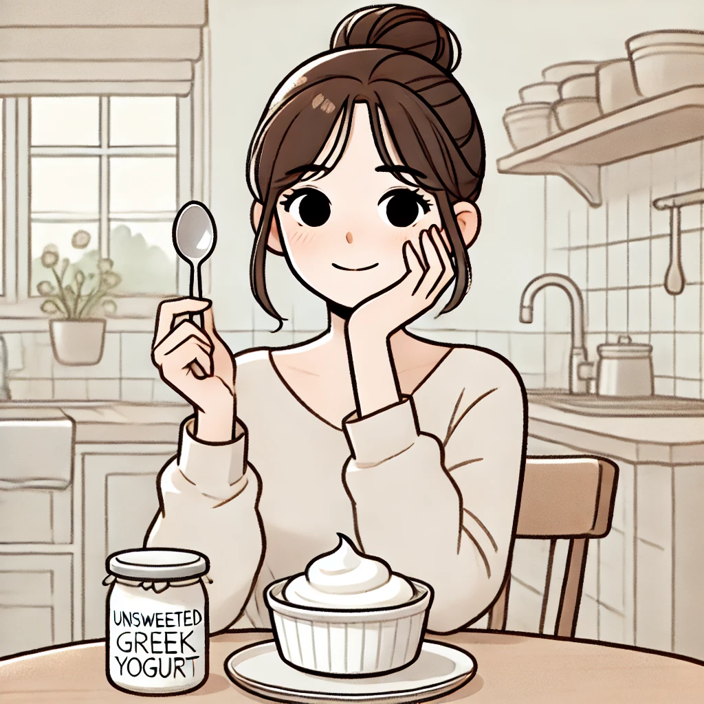 그릭요거트 먹고 긍정적인 변화
