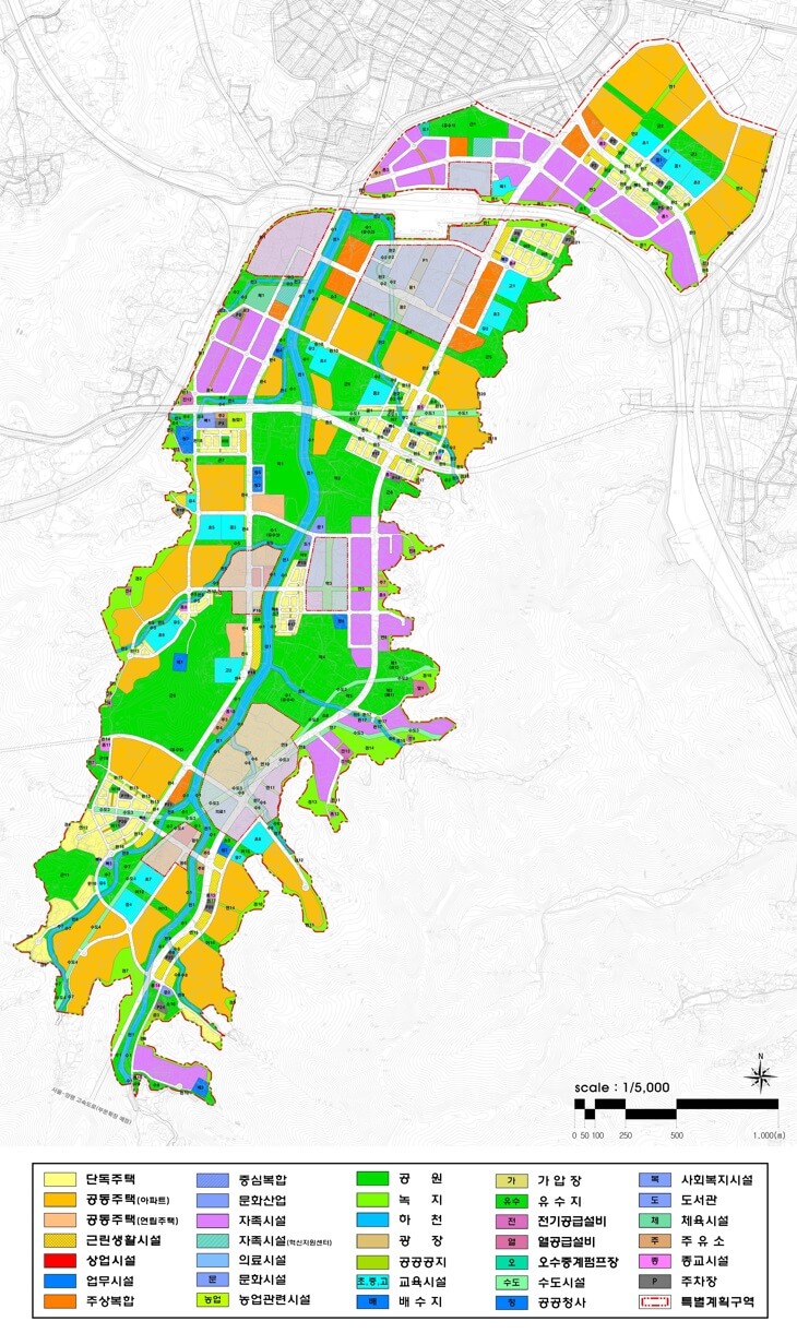 하남교산신도시 토지이용계획
