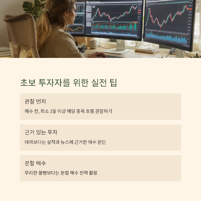 초보 투자자를 위한 실전 팁