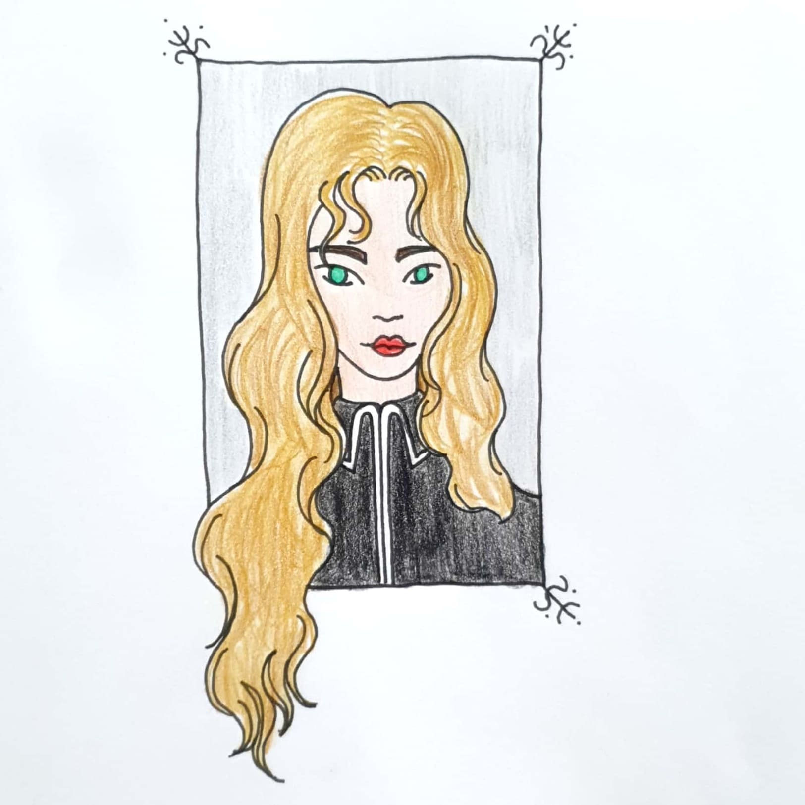  Cool Girl 멋진 여자 / 일러스트 그림 드로잉 / 인물화 그리기