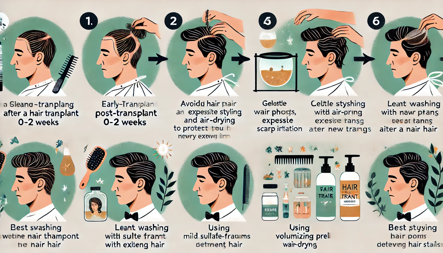 모발이식 후 자연스럽게 스타일링하는 법