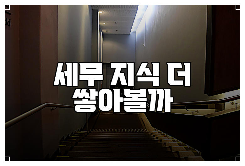 세무 지식 더 쌓아볼까