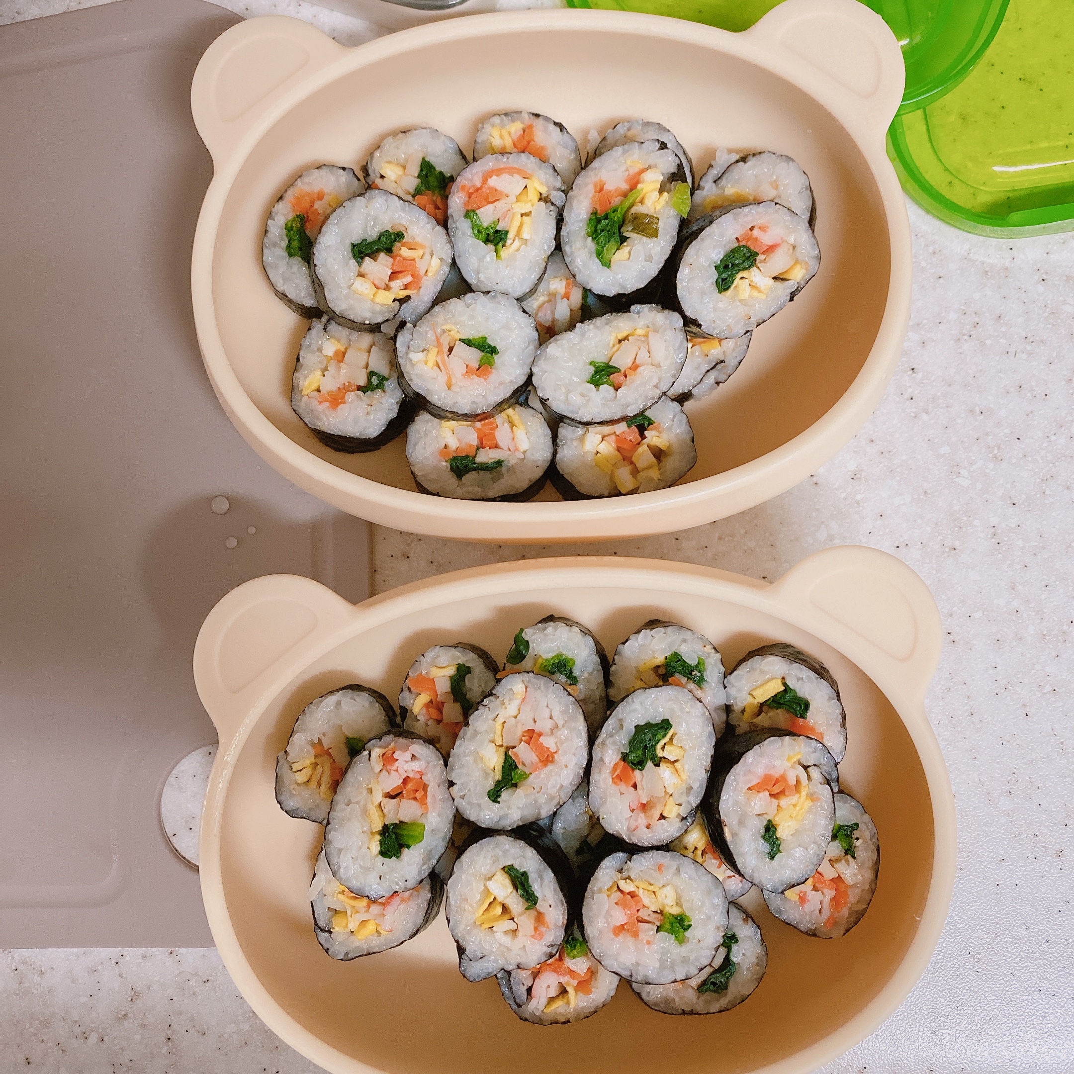  19개월아기식단 / 아기김밥만들기 도전 / 간식챙기기
