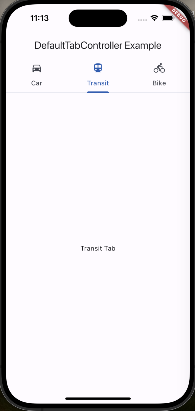 [Flutter] DefaultTabController 에 대해서.. :: 끄적끄적 메모공간