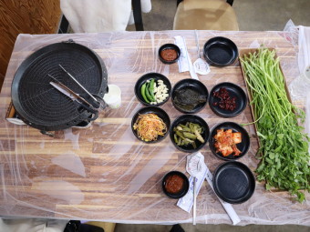 햇미나리 삼겹살
