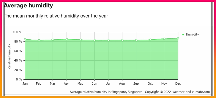 싱가포르 습도
