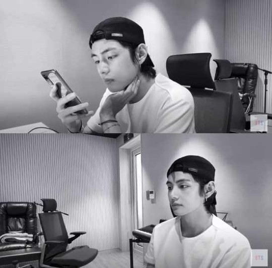  방탄소년단 뷔, 유튜브 라이브서 '생얼'로 등장 '이 미모 실화?'