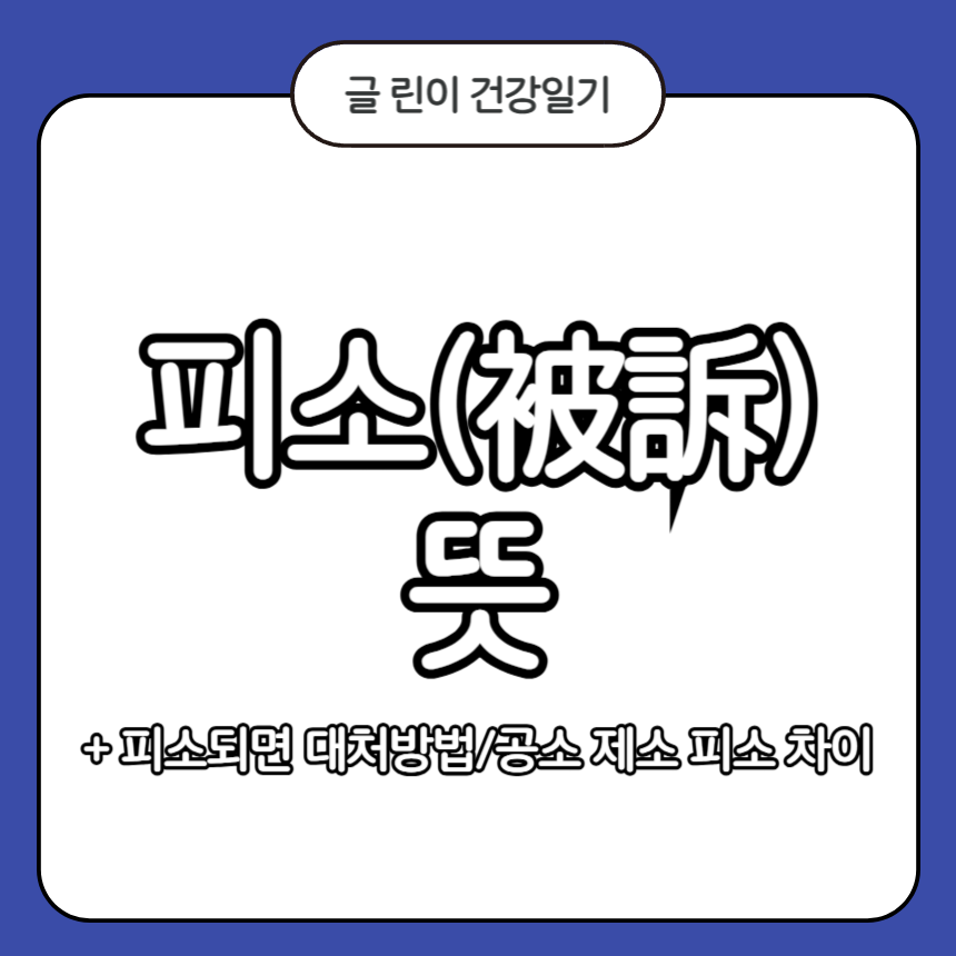 피소 뜻