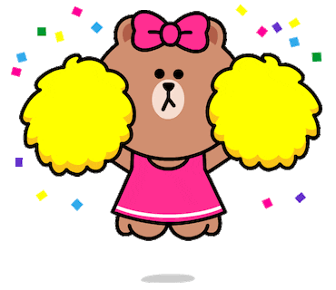 곰돌이가 파이팅하는 이모티콘