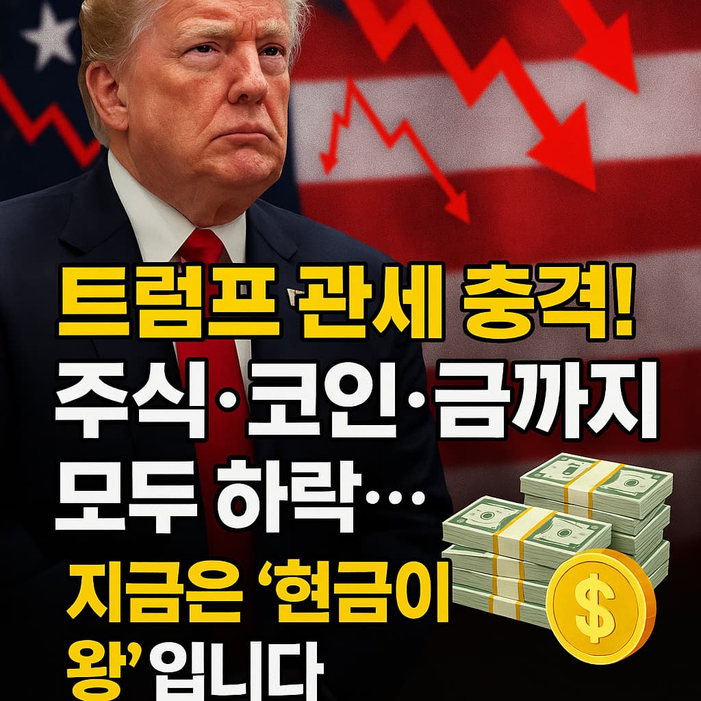 트럼프 관세 충격, 주식.코인.금보단 현금이 왕