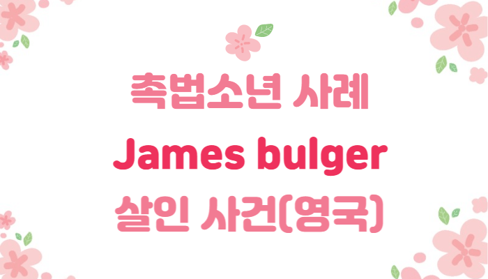  촉법소년 범죄 사례 | 영국 James Bulger 살인 사건
