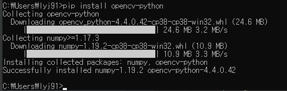 [Python OpenCV] 파이썬 영상인식