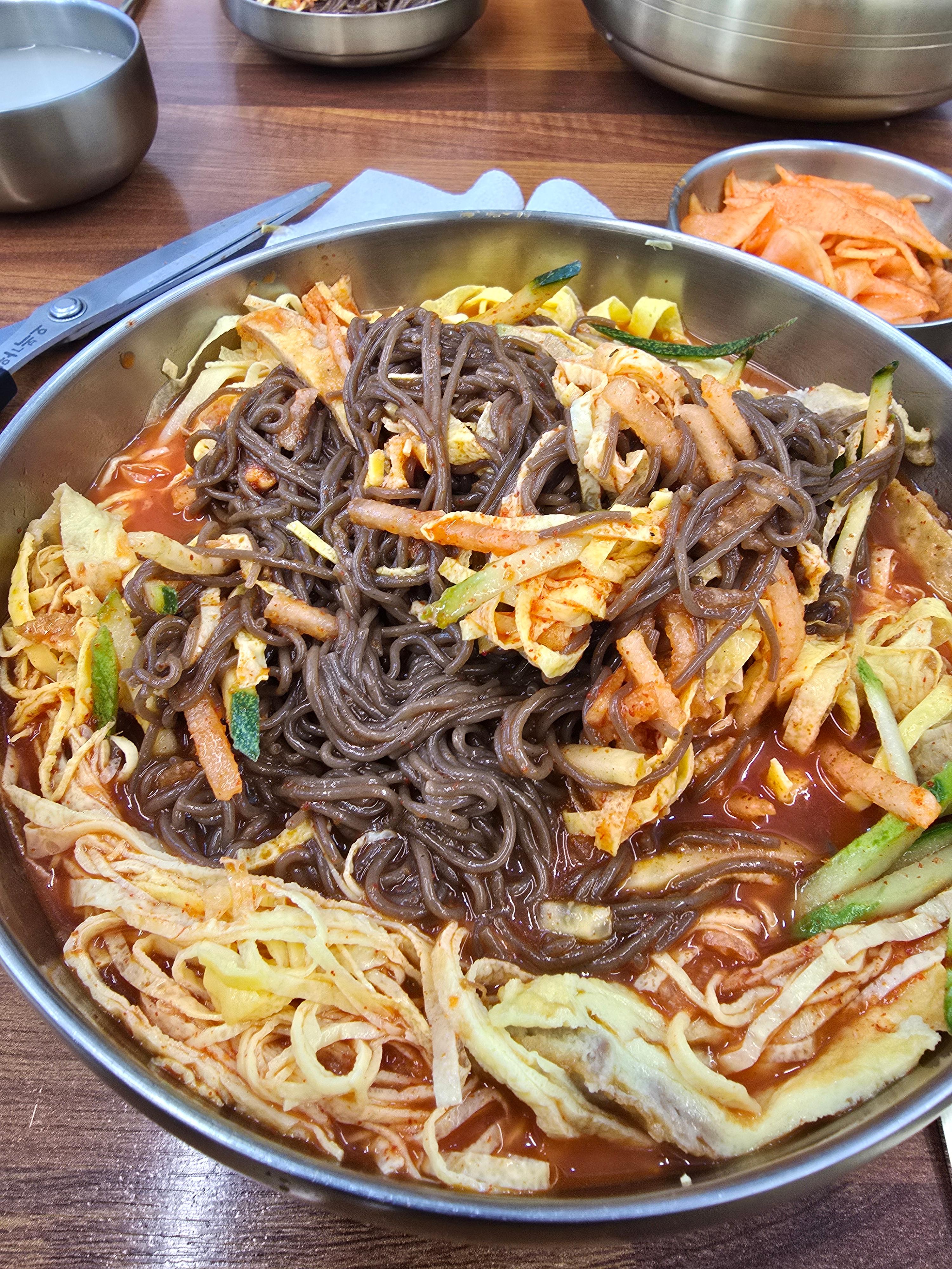 인만면옥 물비빔 맛보다