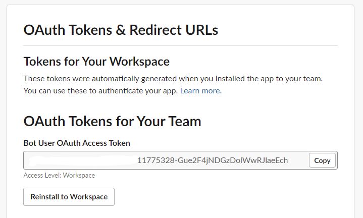 OAuth Tokens for your Team
