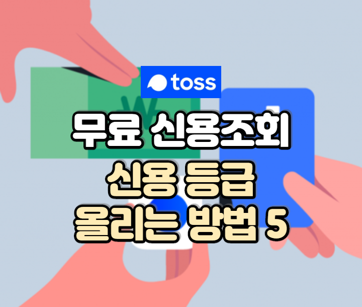 토스에서 무료로 신용등급 조회하고 올리는 방법!