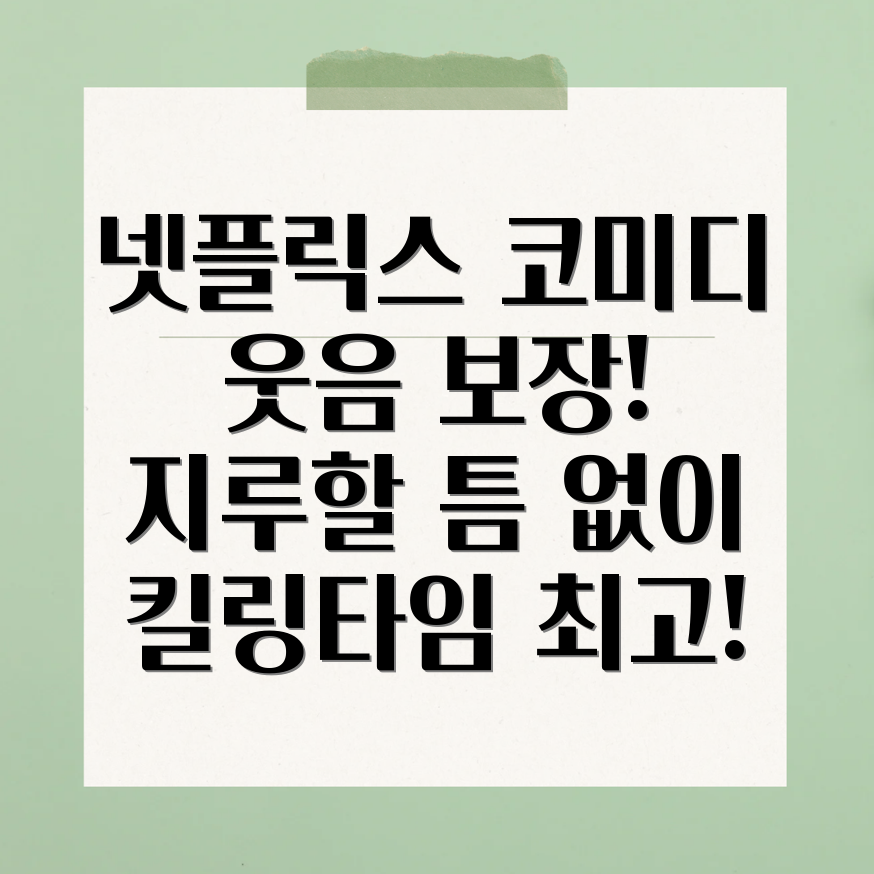 넷플릭스 코미디 영화