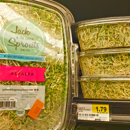 alfalfa sprouts in Cub Foods