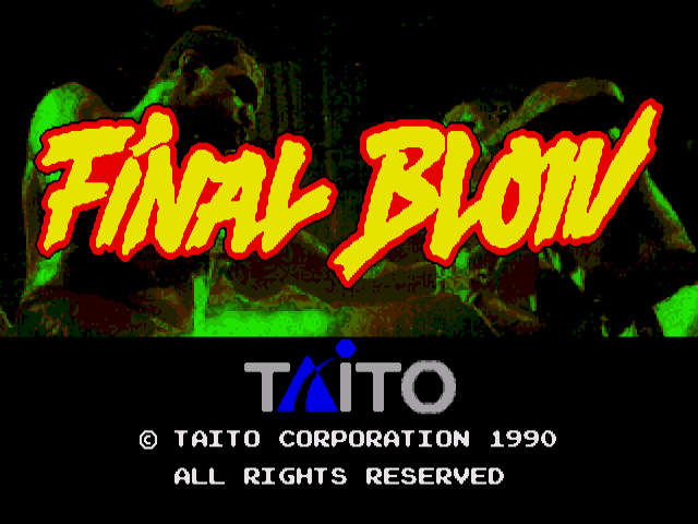  Final Blow (메가 드라이브 / MD) 게임 롬파일 다운로드