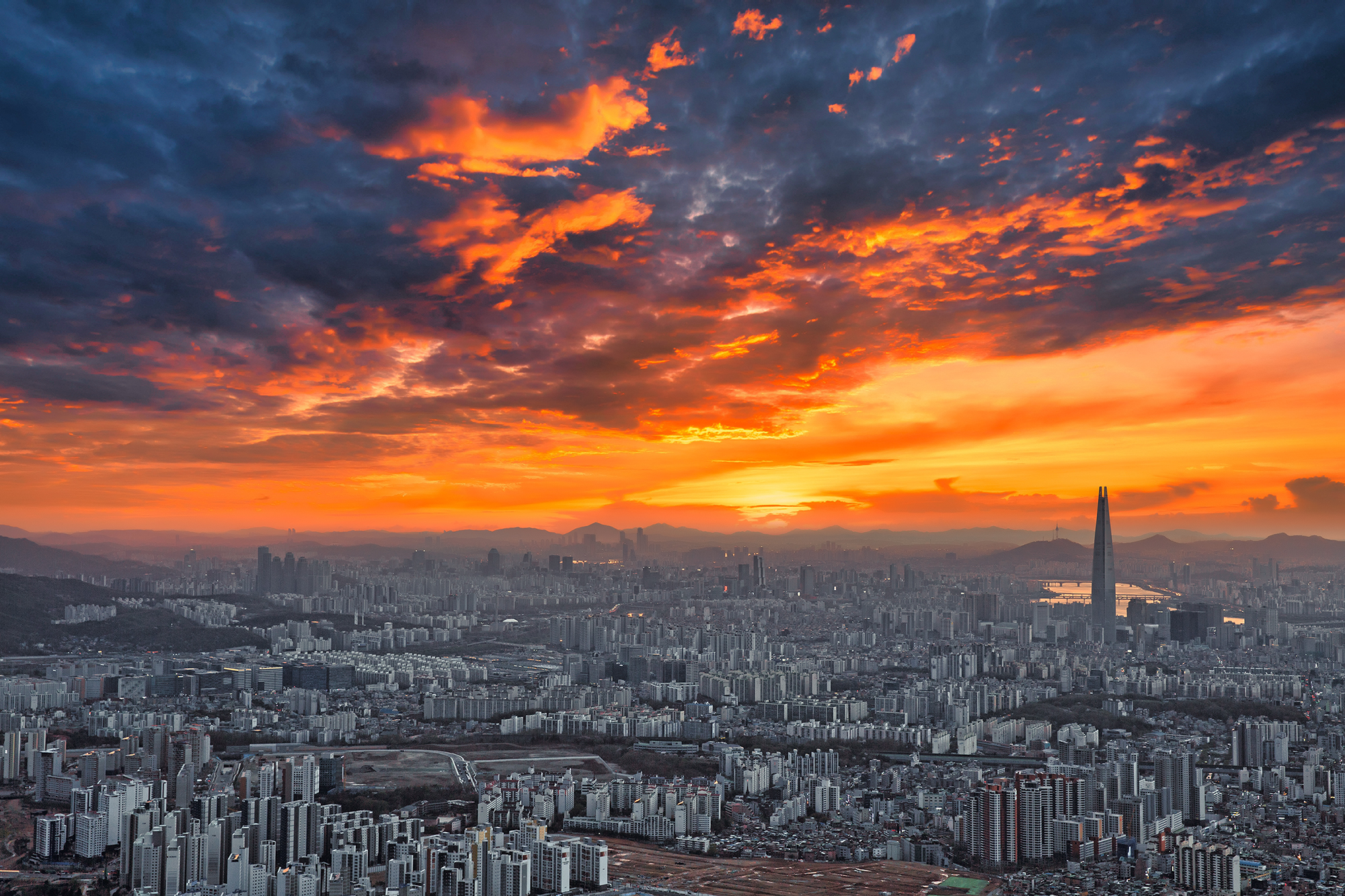  남한산성 소경&야경 파노라마 사진, 'Panorama Photo'