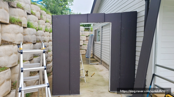 탕정리 전원주택 조립식 창고 건립 "천안 샷시 공사" 천안아산시 2