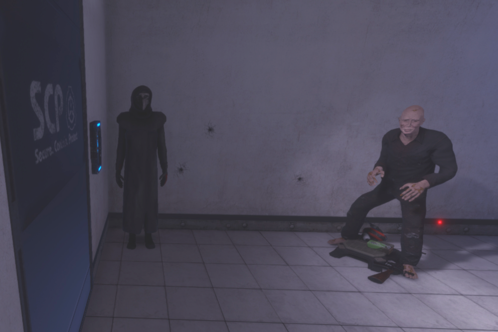 SCP-049-2인 좀비 모습