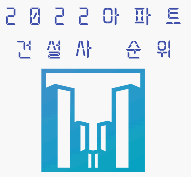 2022아파트 건설사 순위