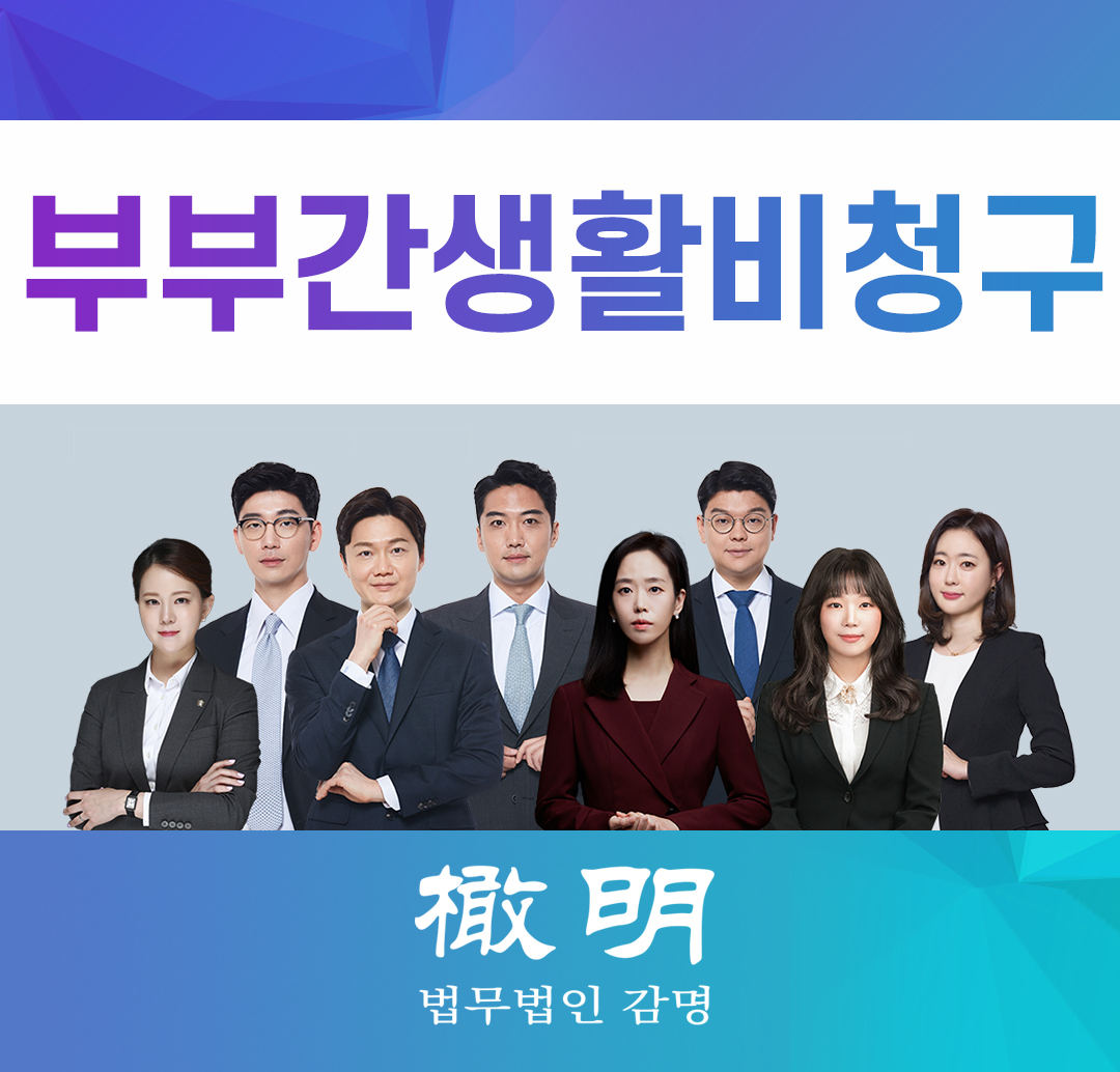  부부간 생활비 청구, 왜 가능한가?