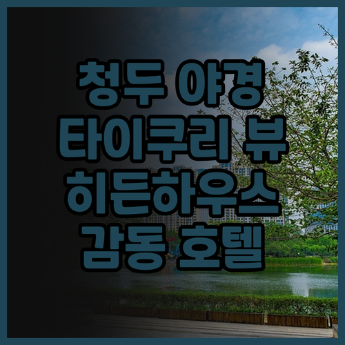 청두 타이쿠리 야경 명소, 더 히든하